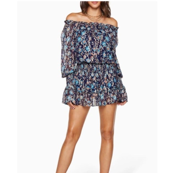 Ramy Brook Dresses & Skirts - Ramy Brook Printed Willow Off The Shoulder Mini Dress